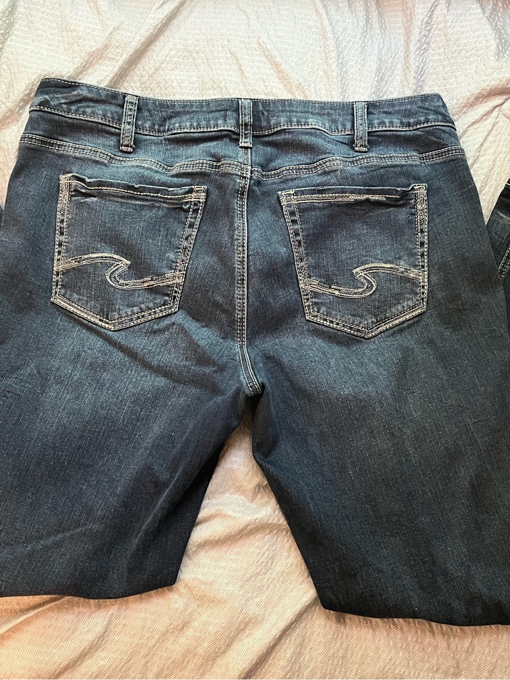 Silver Suki Jeans Size 18/L31 Straight Leg Women's Medium Wash Blue - Picture 7 of 16